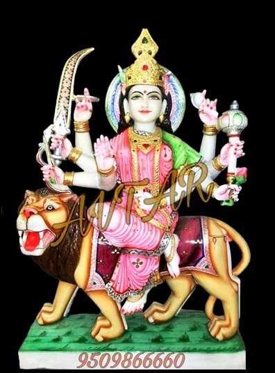 MAA DURGA MARBLE STATUE